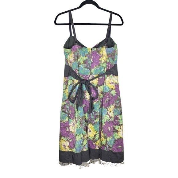 Torrid Dress Size 12 Sundress Adjustable Sleeveless Women's Floral Fit & Flare - Picture 2 of 7